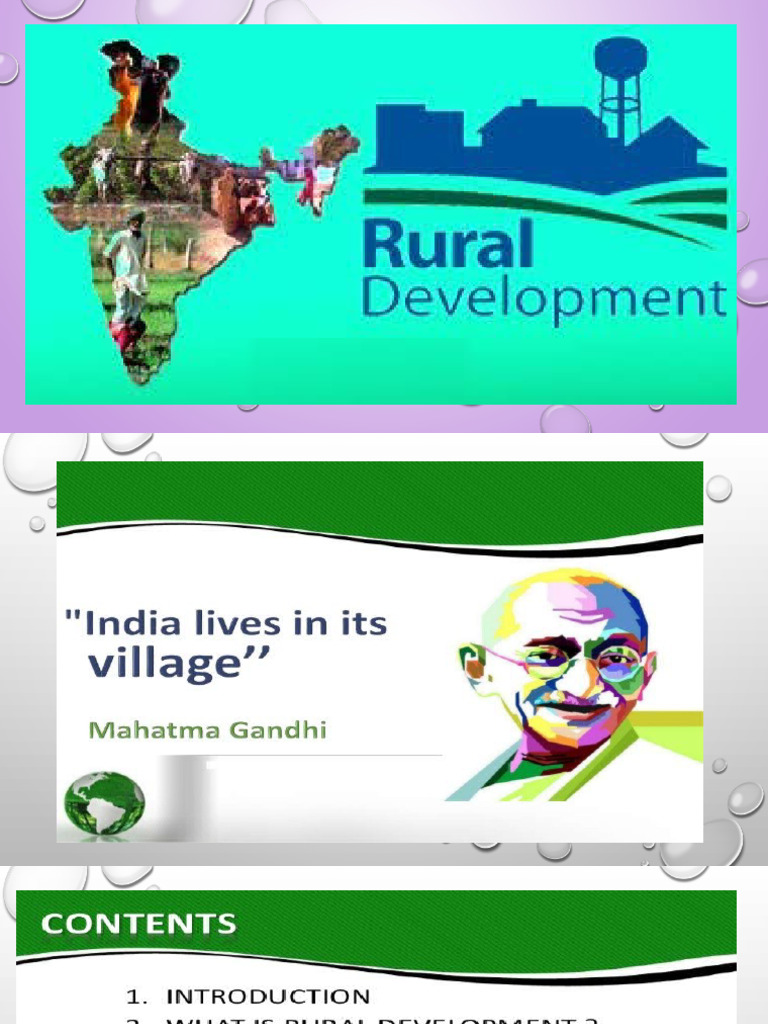 Rural Development 1 | PDF