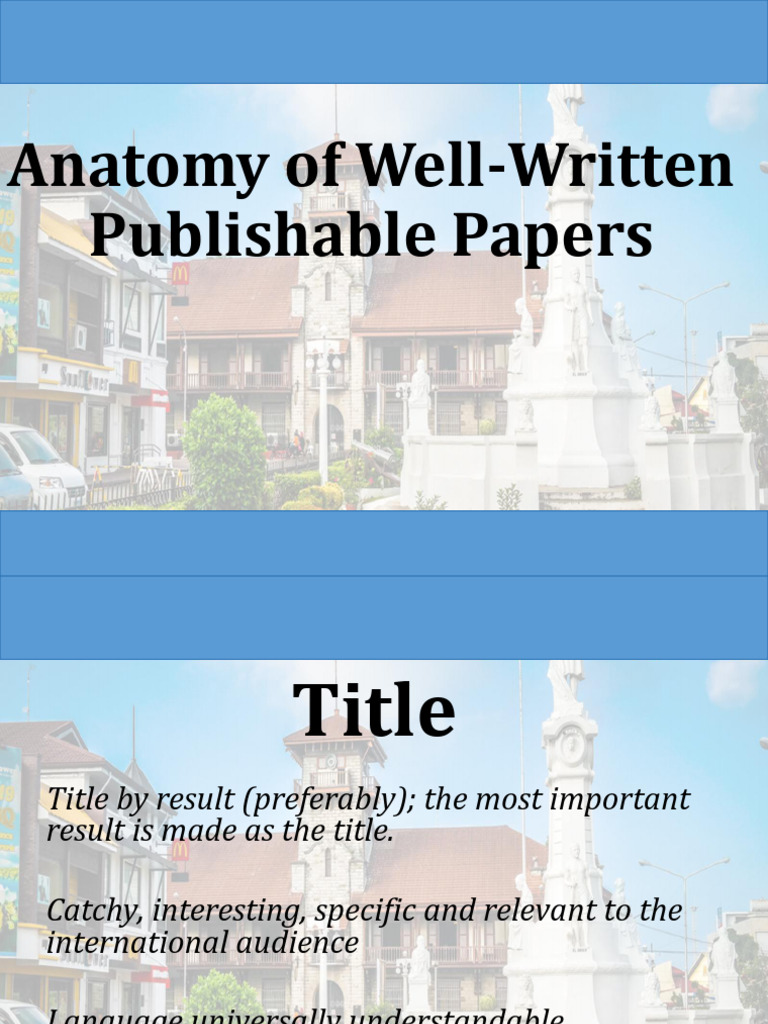 Crafting Publishable Research Papers | PDF | Methodology | Abstract ...