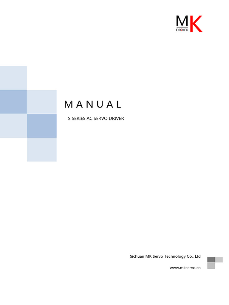 S Series AC Servo Driver Manual | PDF | Electric Motor | Parameter ...