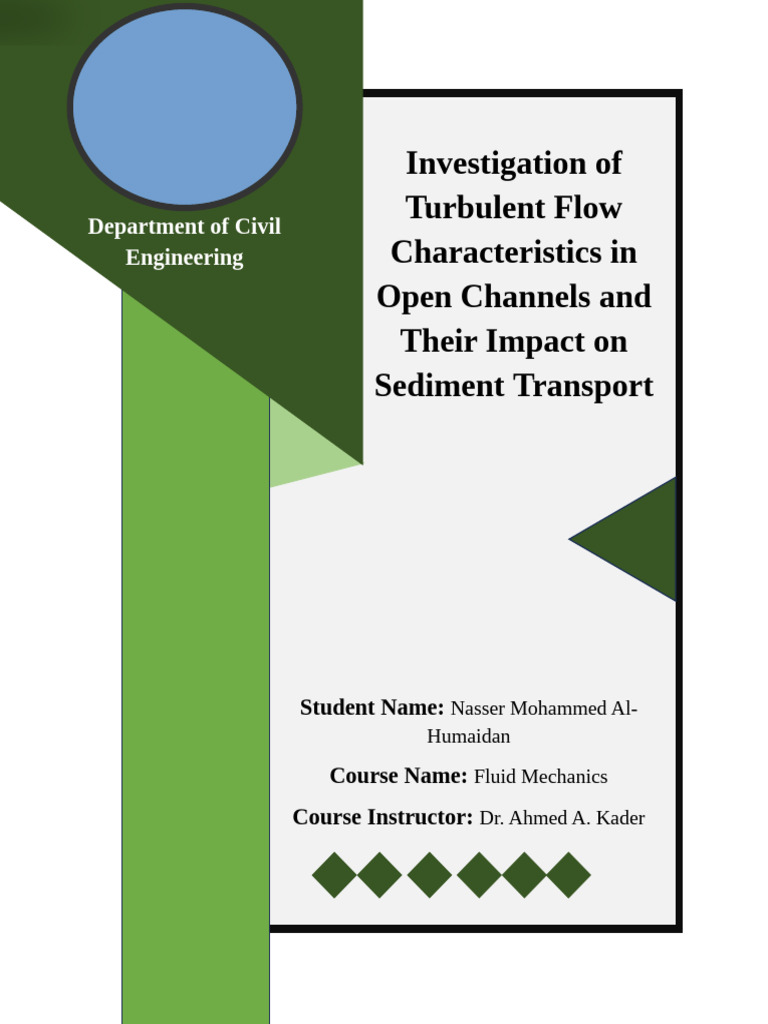 Turbulent Flow in Open Channels: Effects on Sediment Transport | PDF ...