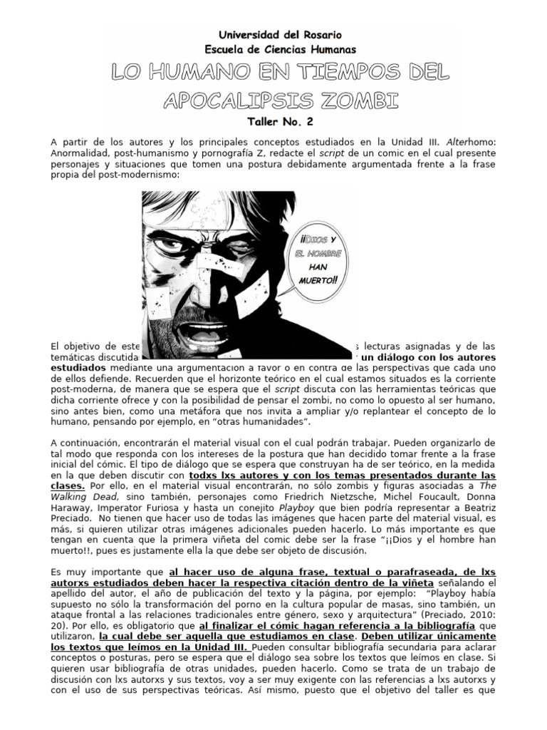 Taller Script Comic | PDF | Bibliografía | Cómics