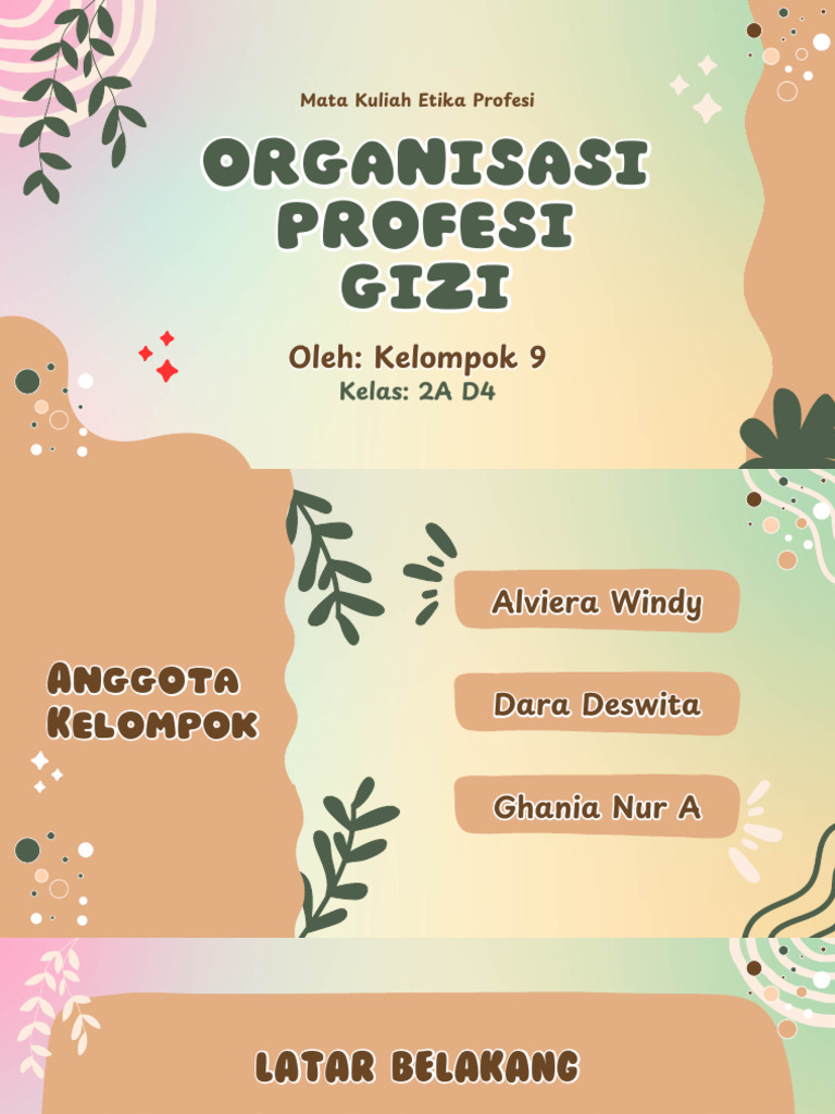 Perkembangan Profesi Gizi di Indonesia | PDF