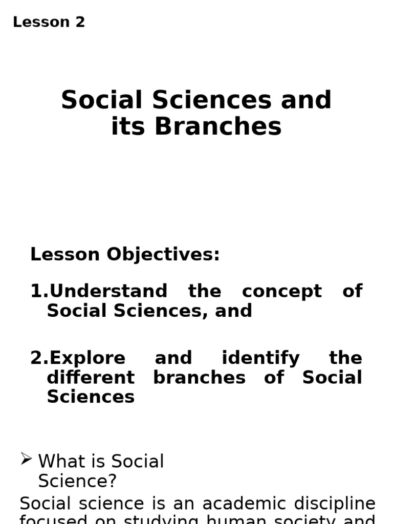 Social Sciences and Its Branches | PDF | Social Sciences | Archaeology