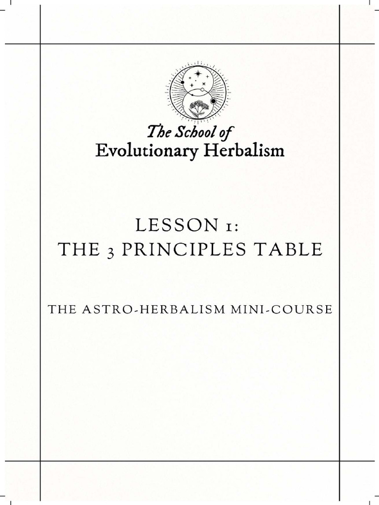 Printer Friendly The 3 Principles Table | PDF