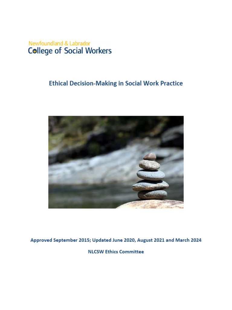 Ethical Decision-Making in Social Work | PDF | Risk | Decision Making