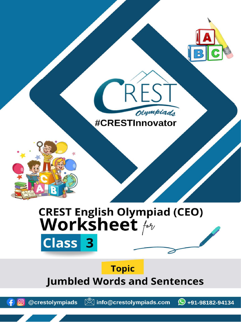 Jumbled Sentences Worksheet for Class 3 | PDF | Chess Theory | Chess