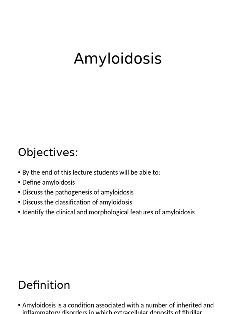Understanding Amyloidosis and Proteins | PDF | Amyloid | Amyloid Beta