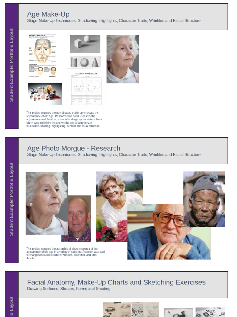 Example Portfolio Layouts | PDF | Drawing | Cosmetics