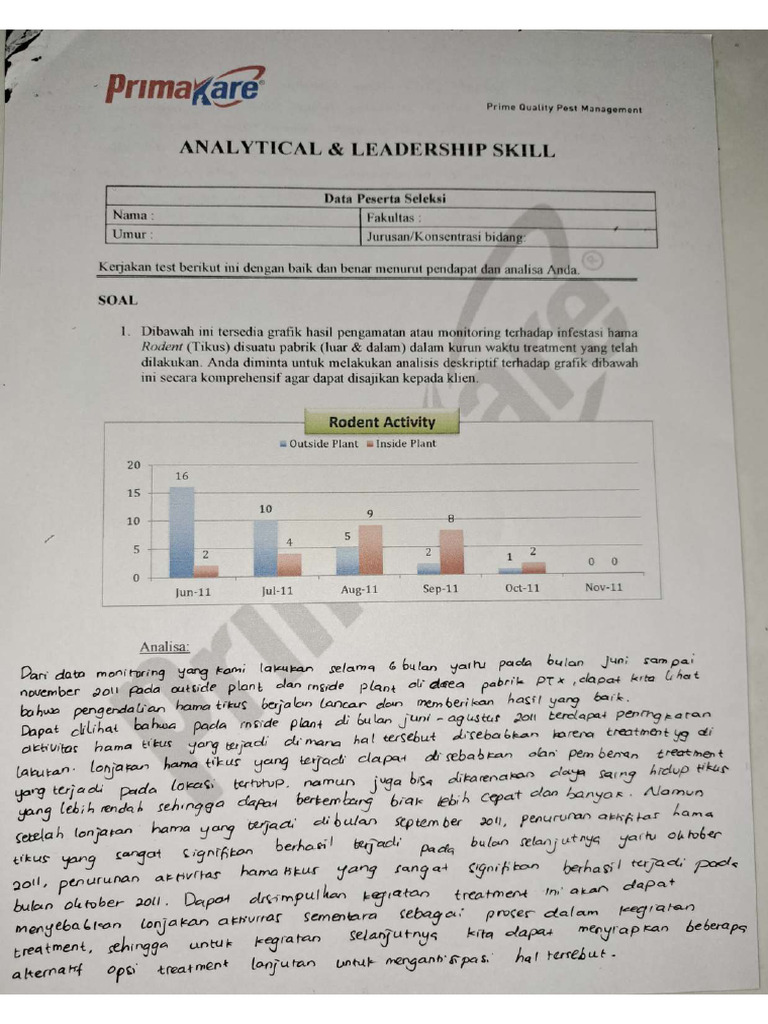 Analytical Test - Dwi Cahyo y 2 | PDF