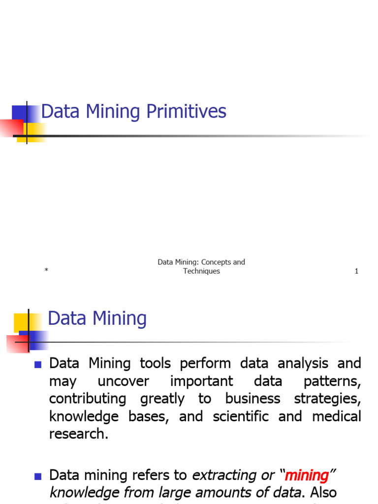 4.data Mining Primitives | PDF | Data Mining | Data
