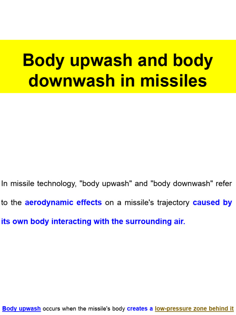 Missile Aerodynamics: Upwash & Downwash | PDF | Drag (Physics) | Rocket