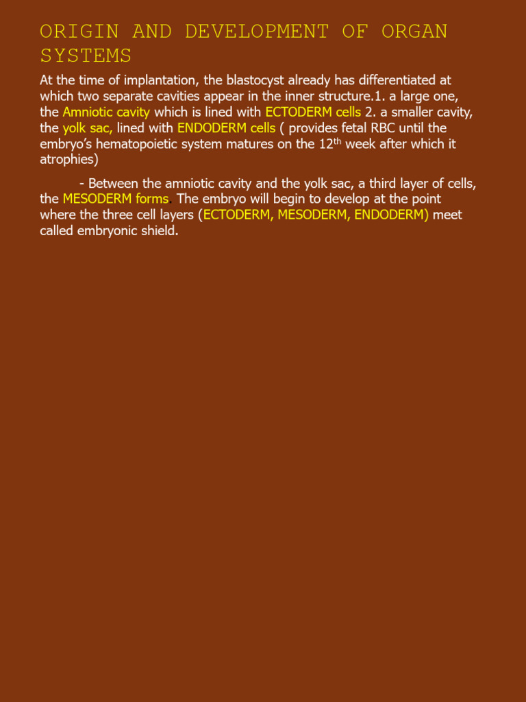 Development of Organ Systems in Fetus | PDF | Placenta | Fetus