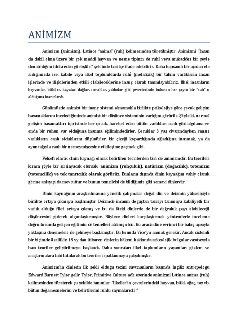 Animizm | PDF