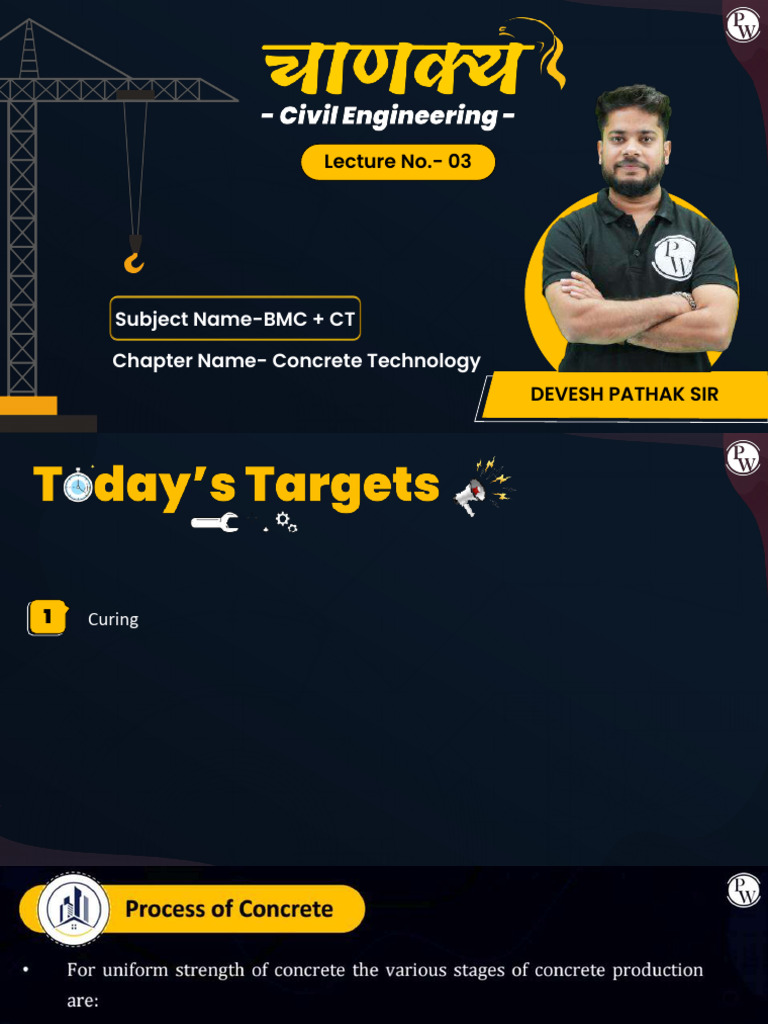 Concrete Technology 03 - Class Notes - Chanakya - AE - JE Civil (BMC&CT ...