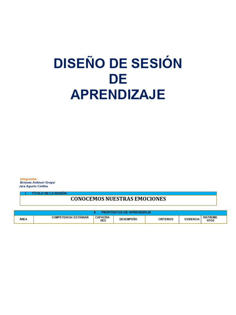 Conociendo Nuestras Emociones en Clase | PDF | Las emociones | Aprendizaje