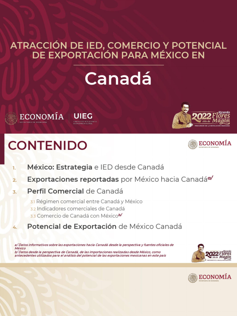 2022-08 SE UIEG IED-Comercio-Potencial de Exportacip N M Xico en Canad ...