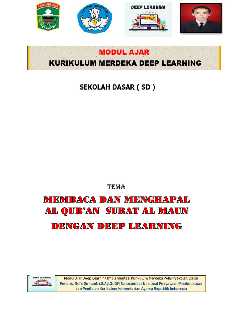 Modul Ajar Deep Learning PAIBP SD | PDF