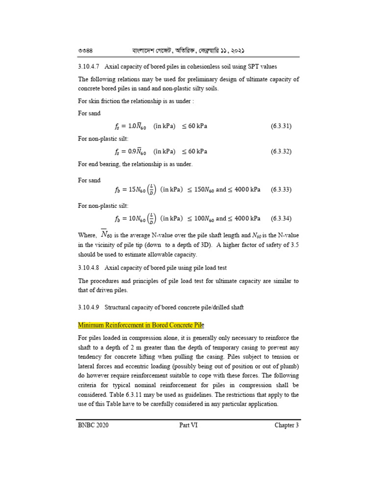 Bored Pile Reinforcement Guidelines | PDF | Deep Foundation | Concrete