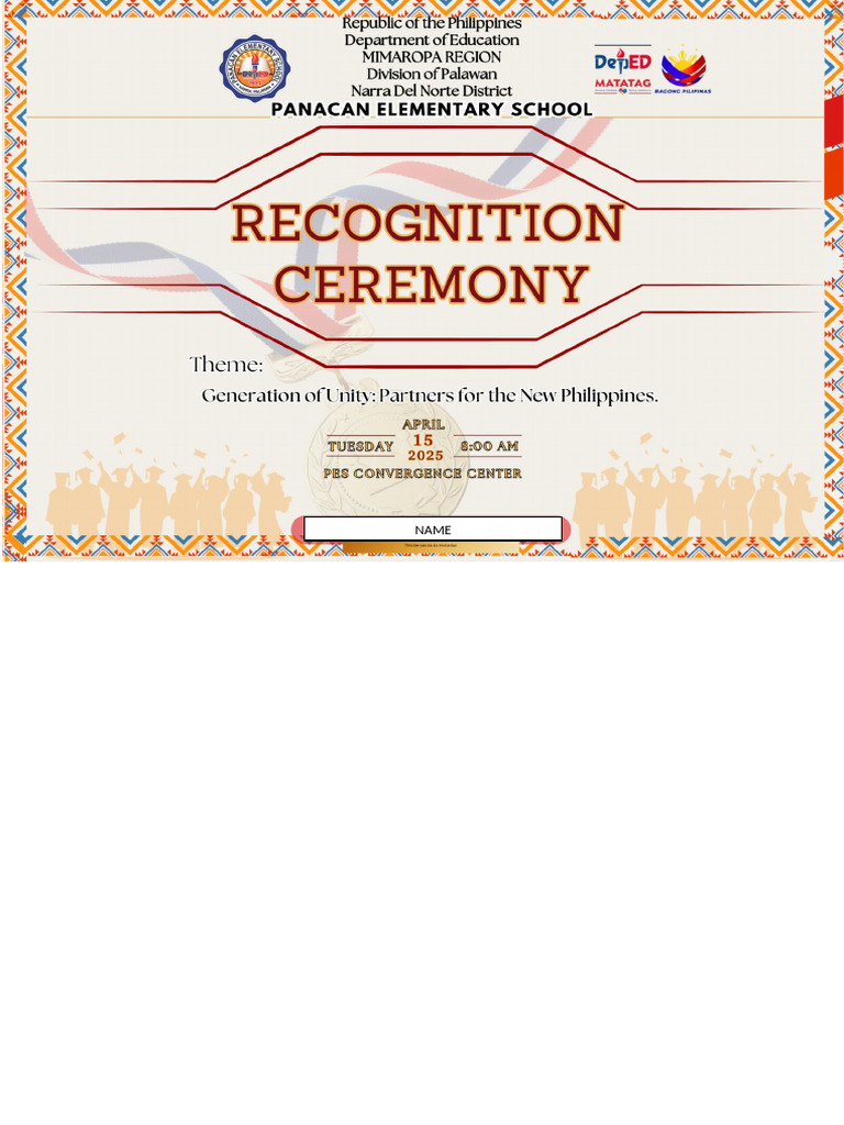 Award Ceremony Program Outline | PDF
