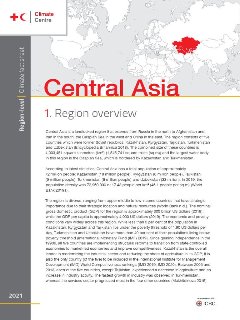 Central Asia Climate Overview 2021 | PDF | Central Asia | Agriculture
