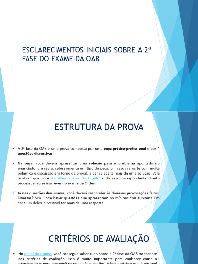 Guia Prático da 2ª Fase do Exame da OAB | PDF