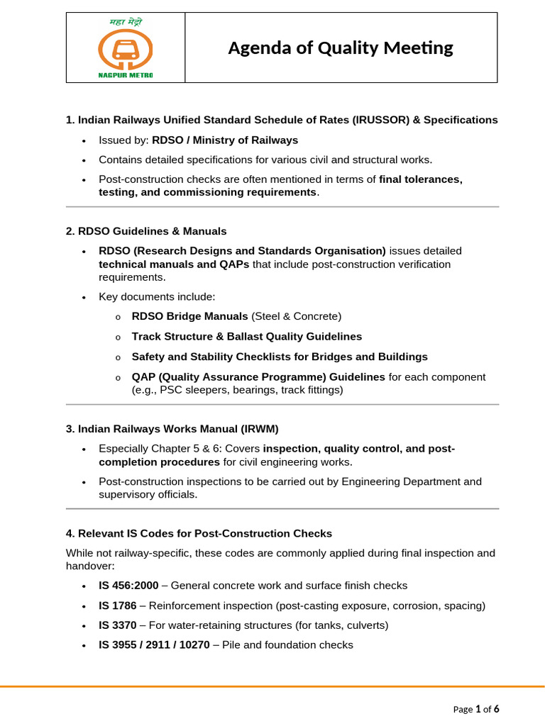 Kick Off Meeting R 3A-Stations - 19!05!2025 - Agenda Points | PDF ...