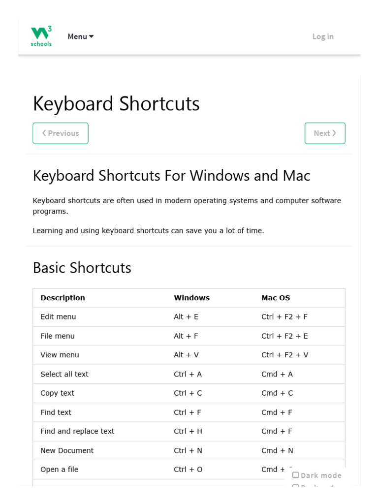 Essential Keyboard Shortcuts Guide | PDF | Computer Keyboard | Keyboard ...