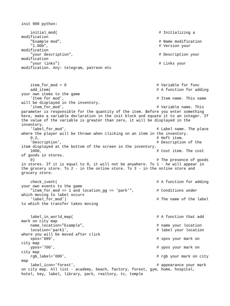 Python Mod Initialization Guide | PDF | Computer Programming
