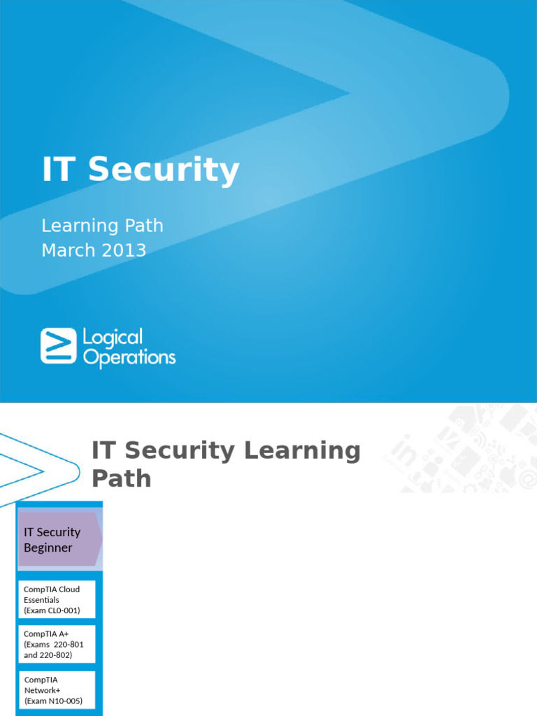 IT Security Learning Path Overview | PDF | Cisco Certifications ...