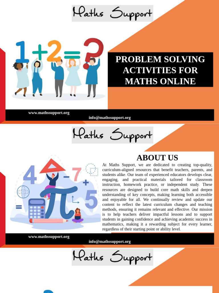 Online Maths Problem Solving Activities | PDF | Teachers | Mathematics