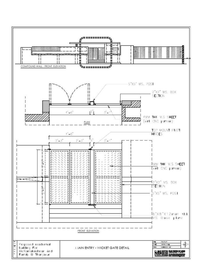 MS Wicket Gate Detail Plan | PDF