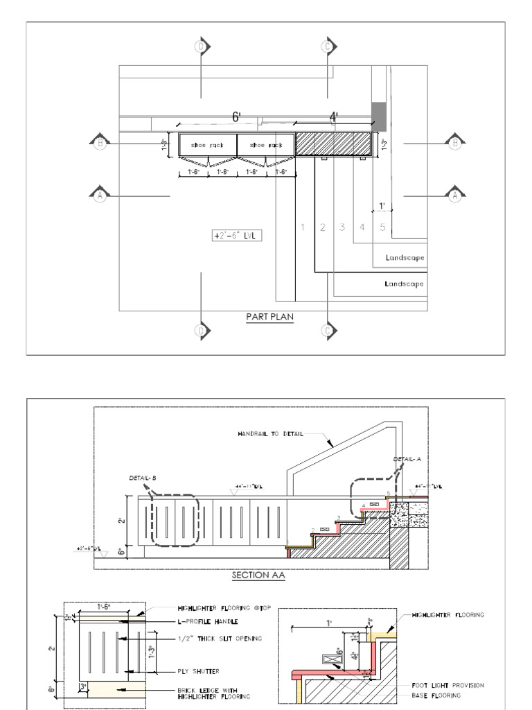 Entry Step & Shoe Rack Detail | PDF
