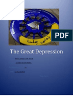 The Great Depression: Study: Assignment No: Date: Teacher