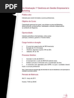 1ª Gerência em Gestão Empresarial e Marketing _Noite- Sábado_ 2010