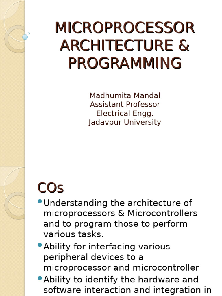 Microprocessor1 MDM | PDF | Central Processing Unit | Computing