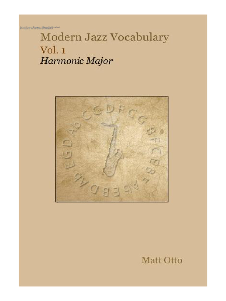 Harmonic Major Melodic Workbook | PDF | Harmony | Mode (Music)