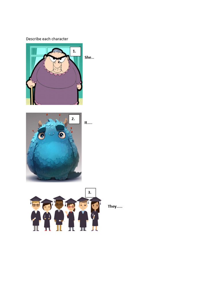 Describe Each Character | PDF