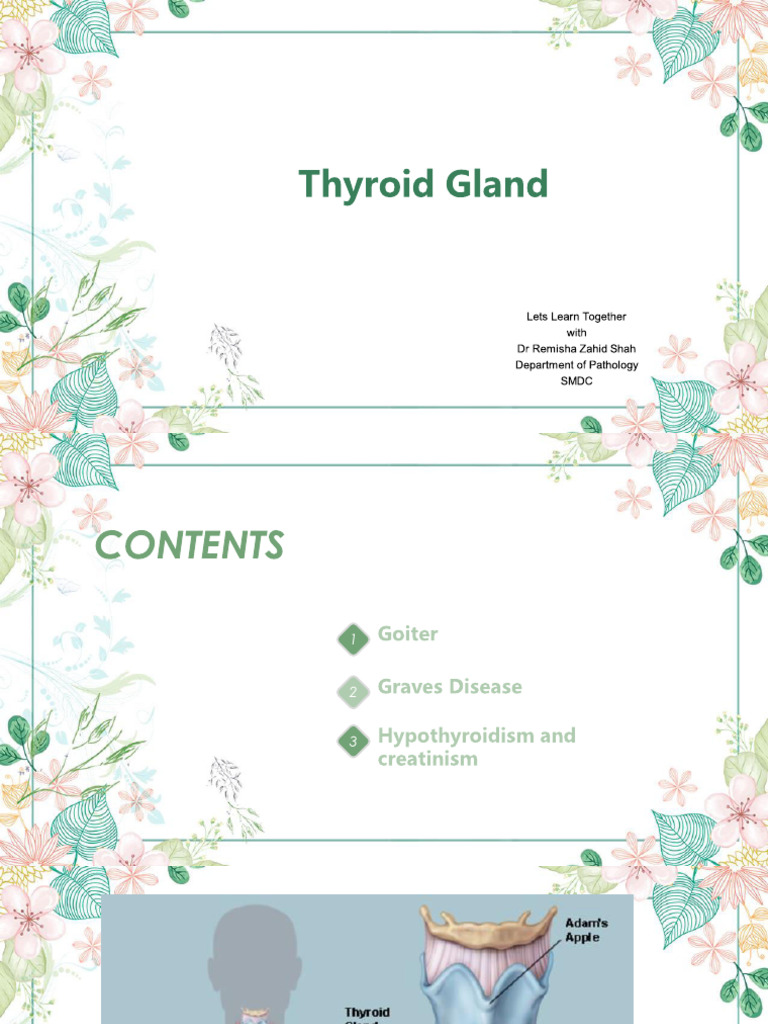 Understanding Goiter and Thyroid Hormones | PDF