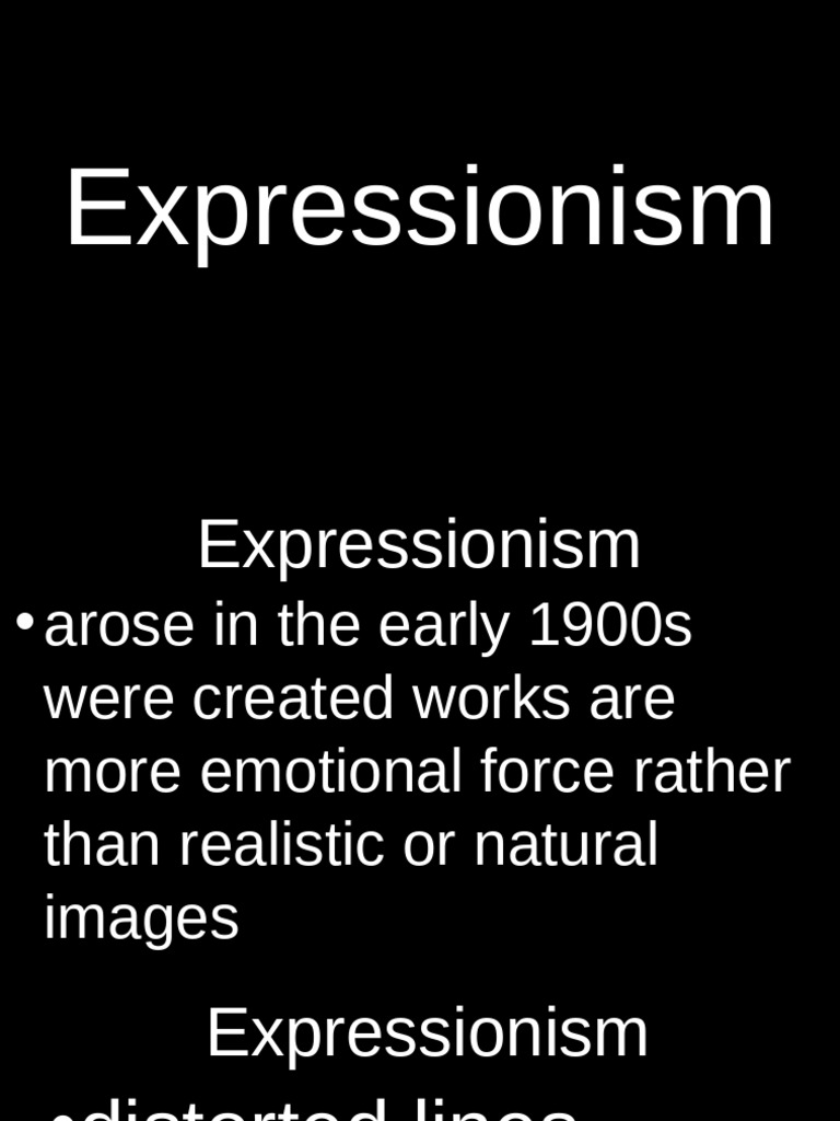 Overview of Expressionism Art Styles | PDF