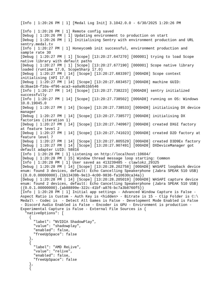 Medal Log Initialization Report | PDF | Keyboard Shortcut | Graphics ...