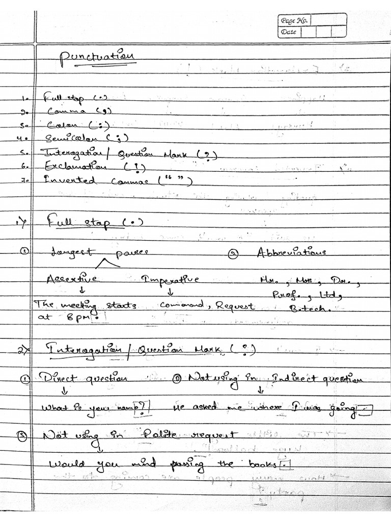 English Notes 7 Oct | PDF