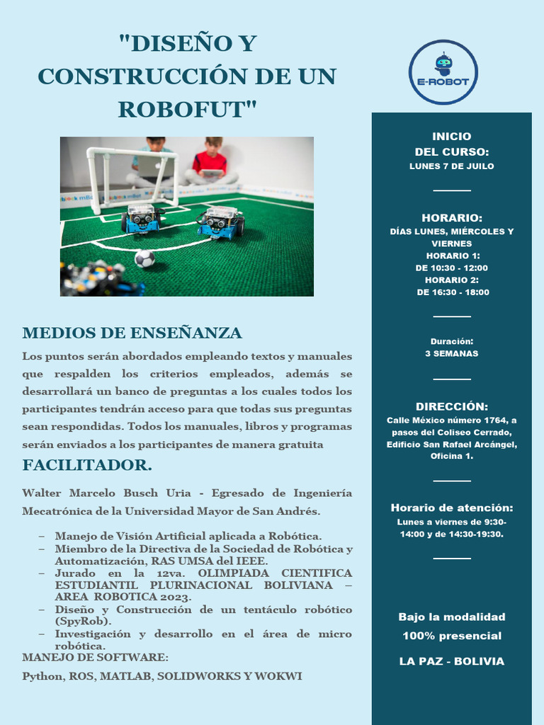 Curso de Robótica: Diseño de Robofut | PDF | Ingeniería | Informática