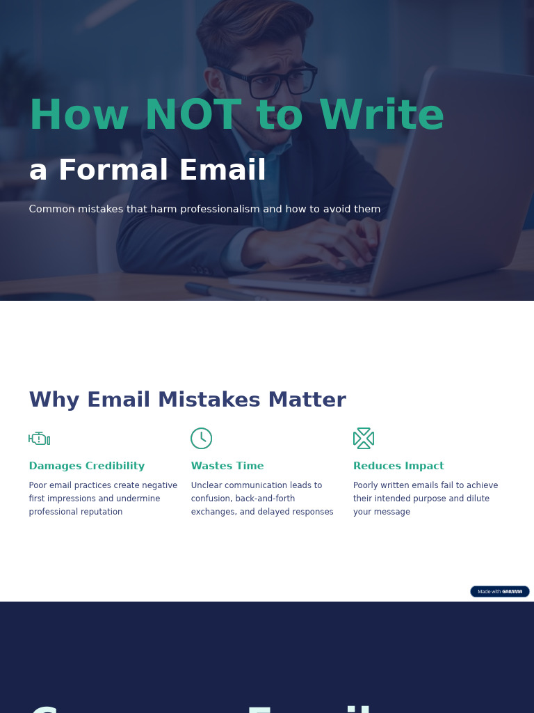 Avoid Common Email Mistakes | PDF | Proofreading | Writing