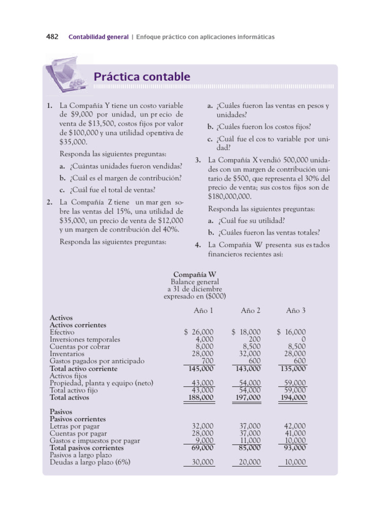 Taller 3 - Práctica Contable - Libro - Guia - Cap - 15 - Analisis ...