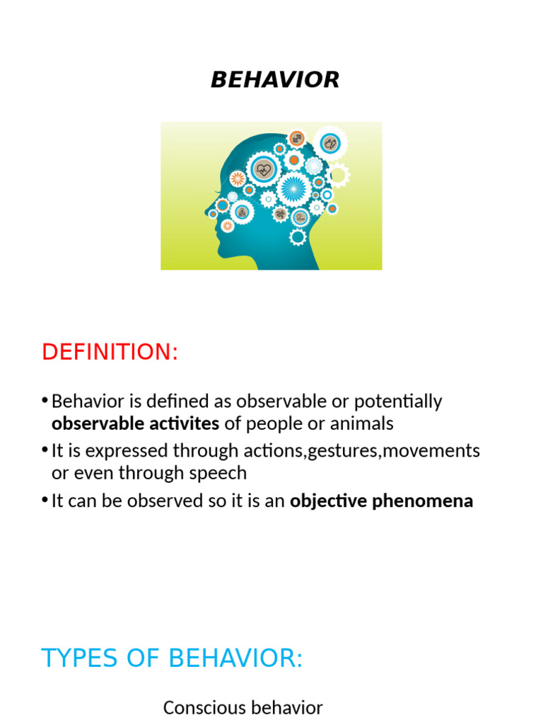 Understanding Human Behavior Types | PDF | Behavior | Learning