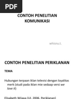 Download CONTOH PENELITIAN KOMUNIKASI by Fuad Tujuh SN88769436 doc pdf