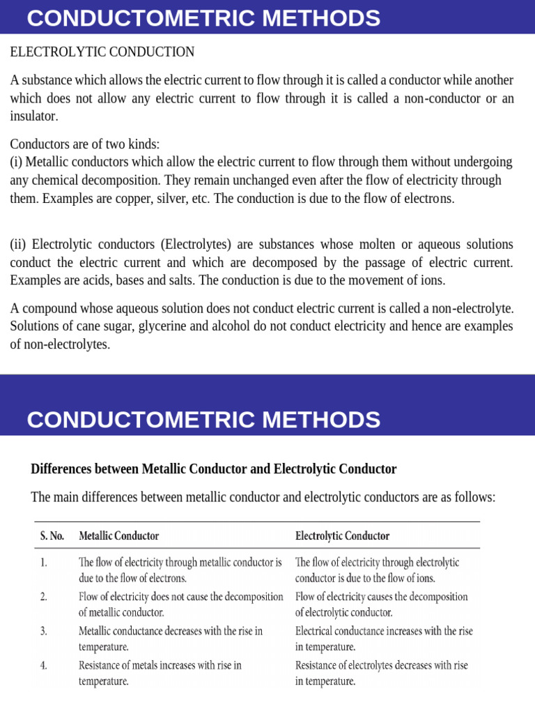 Differences in Conductors Explained | PDF | Electrical Resistivity And ...