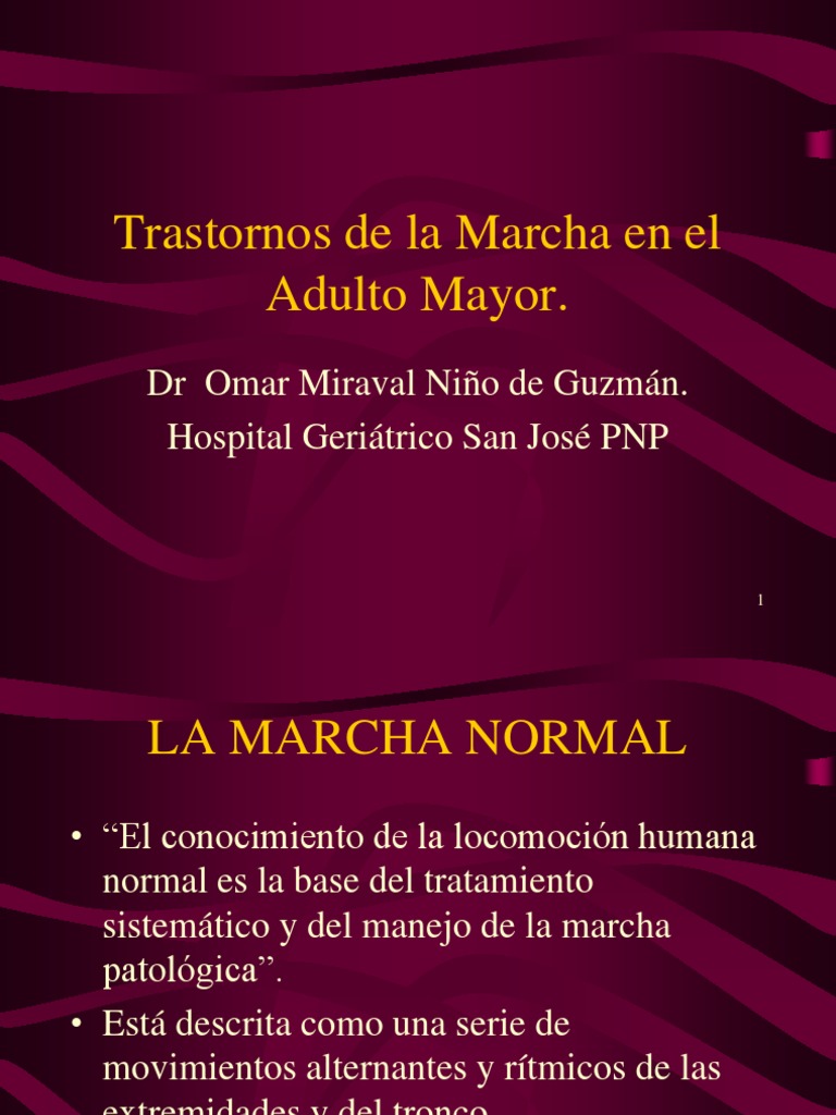 Trastornos de la Marcha en Adultos Mayores | PDF | Pie | Rodilla