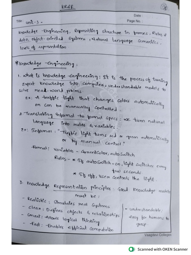 KRR Unit3 | PDF
