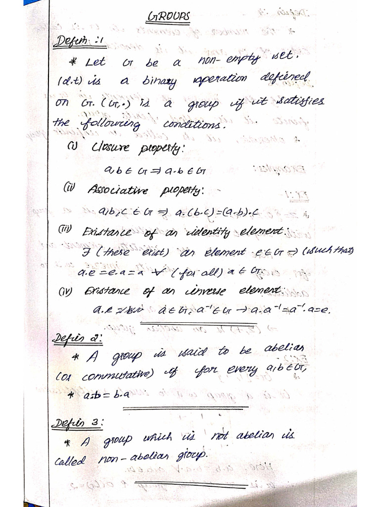 Abstract Algebra Group Pdf